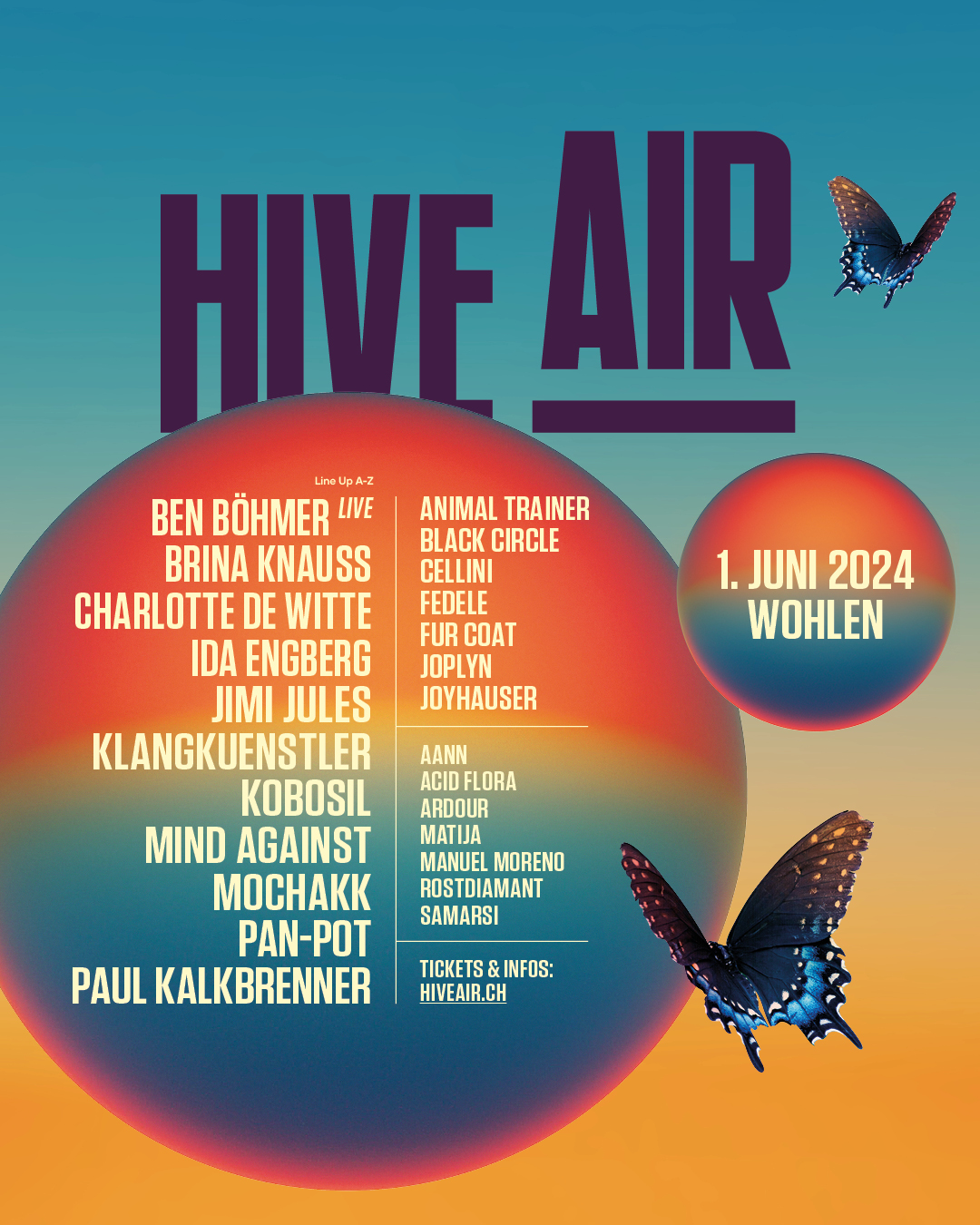 Hive Air 2024 Line-Up
