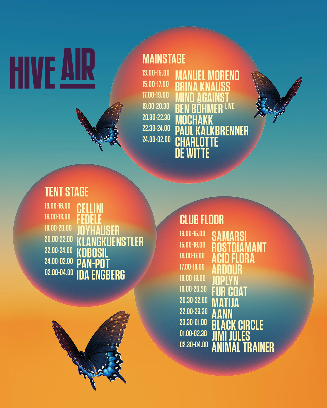 Hive Air 2024 Line-Up